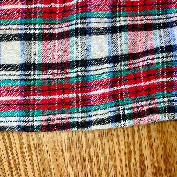 Bonnie Evans Vintage Plaid Tartan Flair Red Holiday Dress Girls Large - Picture 8 of 15